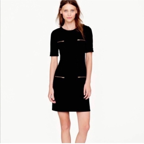 J. Crew Dresses & Skirts - J. CREW Wool Blend Black Sheath Dress Size 4